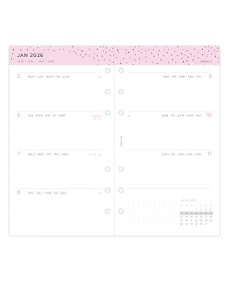 Filofax Personal Week on Two Pages Confetti 2026