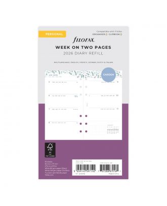 Filofax Personal Week on Two Pages Garden 2026