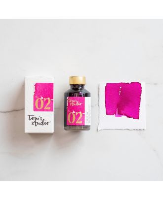 Tom's Studio Fountain Pen Ink 02 Raspberry Sorbet - 50ml