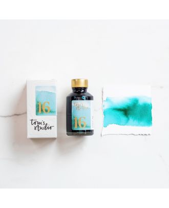 Tom's Studio Fountain Pen Ink 16 Sunny Teal - 50ml
