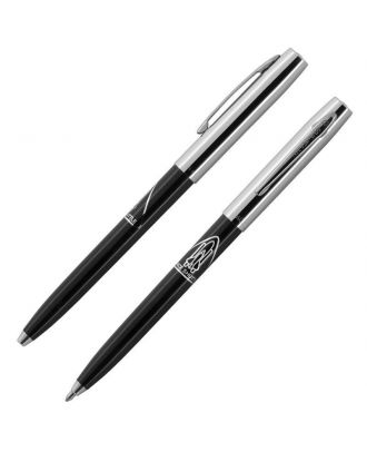 Fisher Space Cap-O-Matic Black Chrome Space Shuttle Ballpoint Pen
