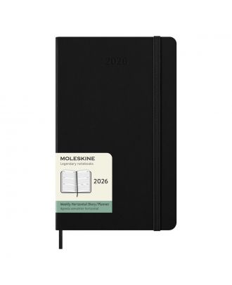 Moleskine Large Diary 2025 Weekly Planner Black Hard Cover