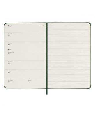 Moleskine Pocket Diary 2025 Weekly Planner + Notes Myrthle Green Hard Cover