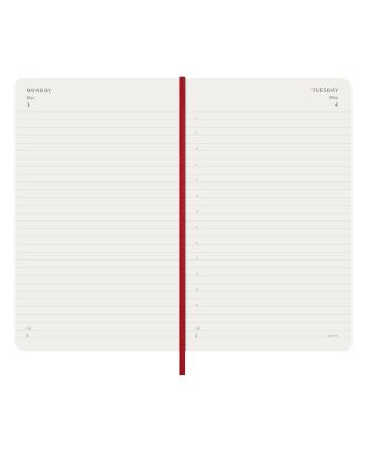 Moleskine Large Diary 2027 Daily Planner Red Soft Cover