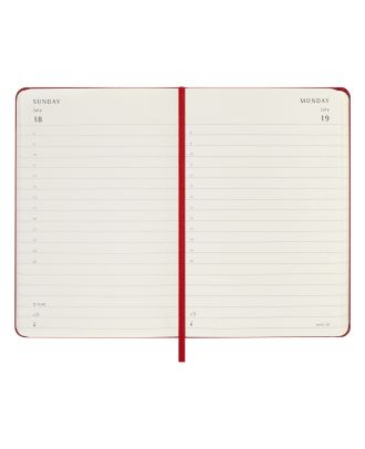 Moleskine Pocket Diary 2027 Daily Planner Red Hard Cover