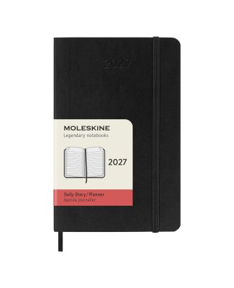 Moleskine Pocket Diary 2027 Daily Planner Black Soft Cover