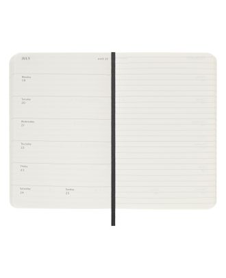 Moleskine Pocket Diary 2027 Weekly Planner with Notebook Black Soft Cover