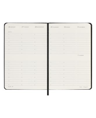 Moleskine Pocket Diary 2027 Weekly Vertical Planner Black Hard Cover