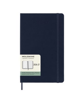 Moleskine Large Diary 18 months Week + Notes 2026-2027 Sapphire Hard Cover