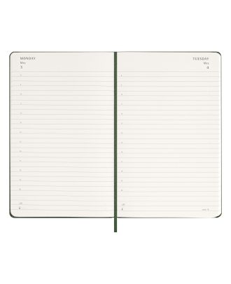 Moleskine Large Diary 2027 Daily Planner Myrtle Green Hard Cover