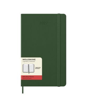 Moleskine Large Diary 2027 Daily Planner Myrtle Green Hard Cover