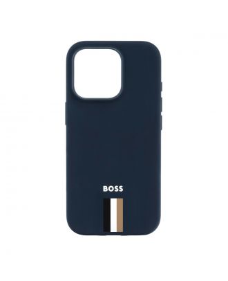 Hugo Boss Iconic Navy hoesje voor iPhone 16 Pro
