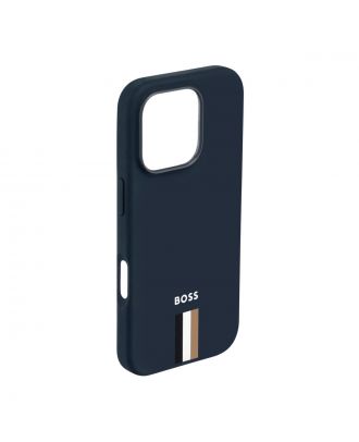 Hugo Boss Iconic Navy hoesje voor iPhone 16 Pro