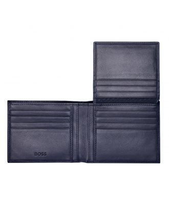 Hugo Boss Wallet Classic Grained Navy with Flap