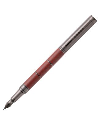 Tom Hessin Revolution Collection Ironbridge Wooden Barrel Fountain Pen