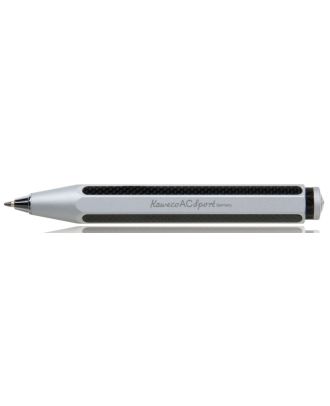 Kaweco AC Sport Carbon Zilver Balpen
