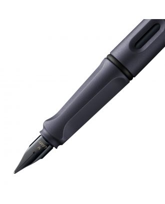 Lamy Safari Steel Black Fountain Pen