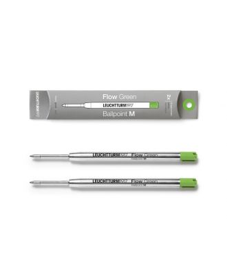 Leuchtturm1917 Ballpoint Refill Medium Green (2 pack)