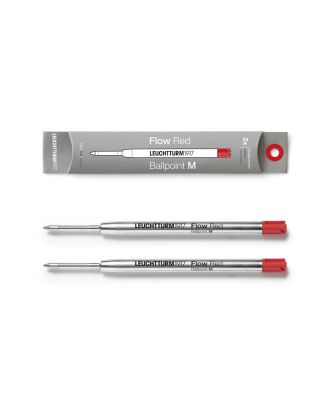 Leuchtturm1917 Ballpoint Refill Medium Red (2 pack)
