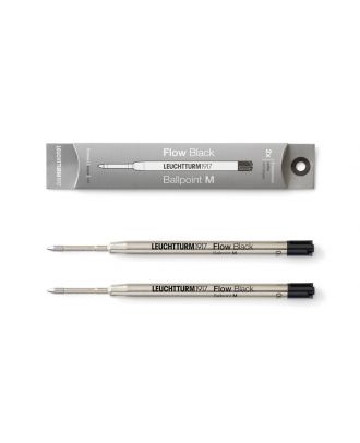 Leuchtturm1917 Ballpoint Refill Medium Black (2 pack)