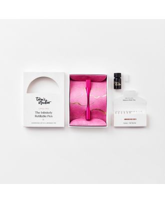 Tom's Studio Lumos Mini Refillable Fineliner & Brush Pen Raspberry