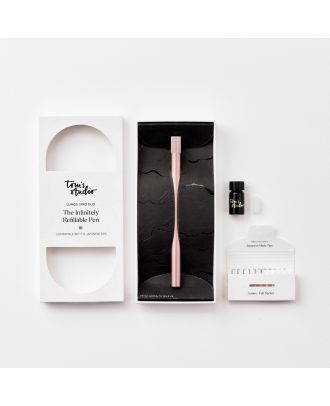 Tom's Studio Lumos Pro Duo Refillable Fineliner & Brush Pen Rose Gold