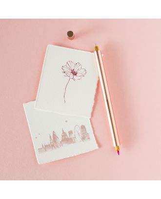 Tom's Studio Lumos Pro Duo Refillable Fineliner & Brush Pen Rose Gold