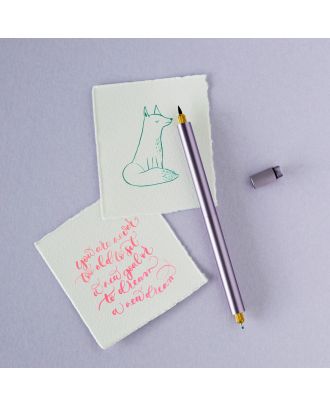 Tom's Studio Lumos Pro Duo Refillable Fineliner & Brush Pen Lilac