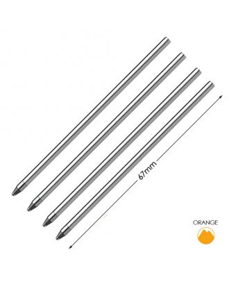 Monteverde Mini Ballpoint Refill D1-Type Medium Orange (4 pack)