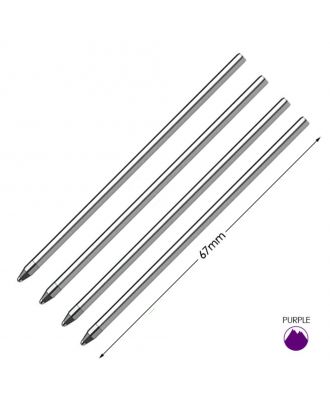 Monteverde Mini Ballpoint Refill D1-Type Medium Purple (4 pack)