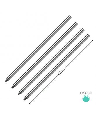 Monteverde Mini Ballpoint Refill D1-Type Medium Turquoise (4 pack)