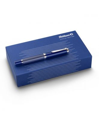 Pelikan M815 Metal Striped Blue Fountain Pen Special Edition