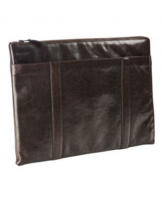 Maverick Brown lederen laptopsleeve 15,6"