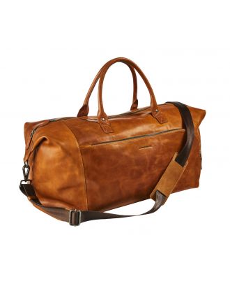Maverick New Men Leather Weekend Bag