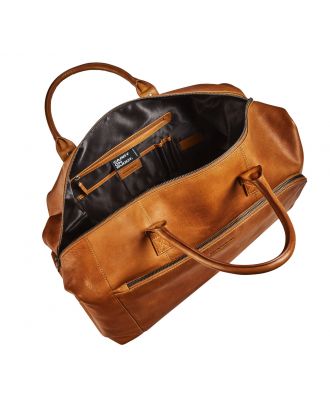 Maverick New Men Leather Weekend Bag
