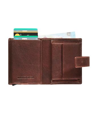 Maverick Rough Gear Compact Leather Wallet with Cardprotector RFID protection