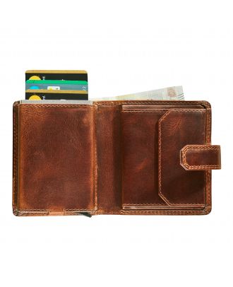 Maverick The Original Compact Leather Wallet with Cardprotector RFID protection