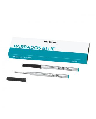Montblanc Ballpoint Refill Barbados Blue Medium (2 pcs)