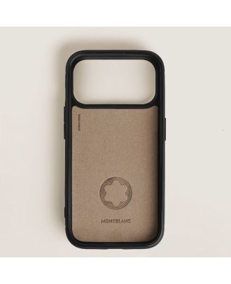 Montblanc Sartorial Hardphone Case Black Saffiano for iPhone 17 Pro
