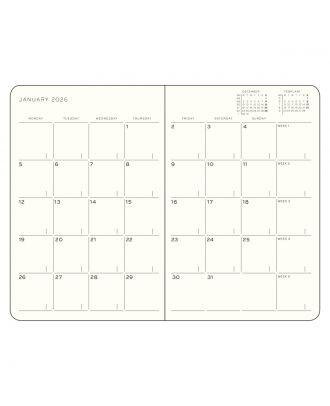 Leuchtturm1917 2026 Month Planner Paperback B6+ Softcover Dusty Rose