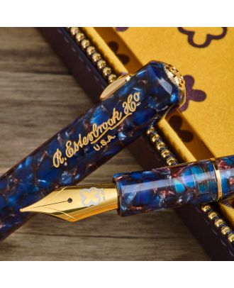 Esterbrook The Niblet Nouveau Blue Gold Trim Fountain Pen