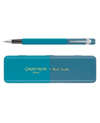 Caran d'Ache 849 Paul Smith Cyan & Steel Limited Edition Fountain Pen