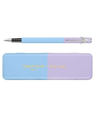 Caran d'Ache 849 Paul Smith Skyblue & Lavender Limited Edition Fountain Pen