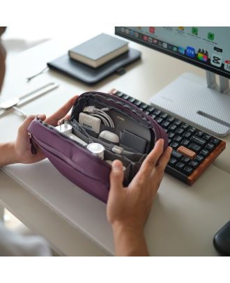 Orbitkey 2-in-1 Tech Pouch Plum