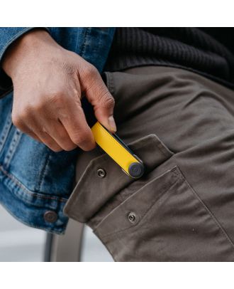Orbitkey 2.0 Hybrid Leather Solar Yellow