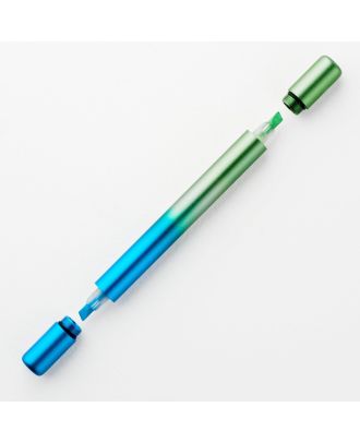 Tom's Studio Ori Highlighter Blue/Green dubbelzijdige navulbare markeerstift