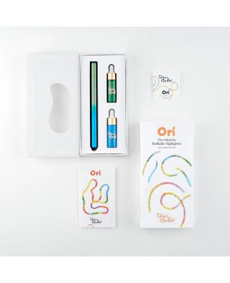 Tom's Studio Ori Highlighter Blue/Green dubbelzijdige navulbare markeerstift