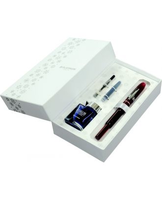 Platinum Curidas Grand Red Fountain Pen Gift Box