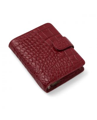 Filofax Classic Pocket Croc Cherry