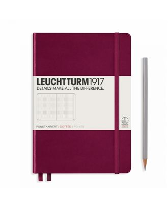 Leuchtturm1917 Notitieboek Medium Port Red Dotted